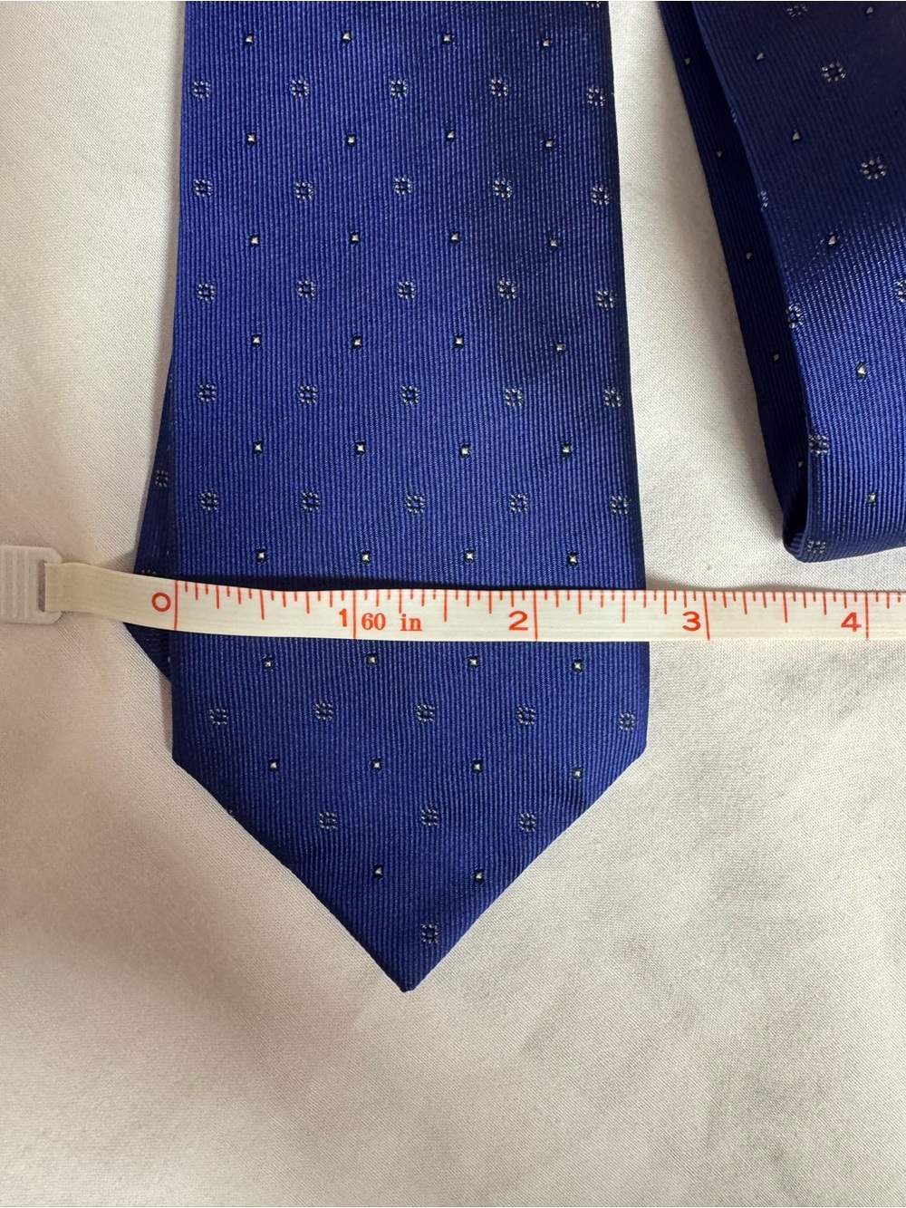 Kenneth Cole Reaction Royal Blue Microdot Silk Tie